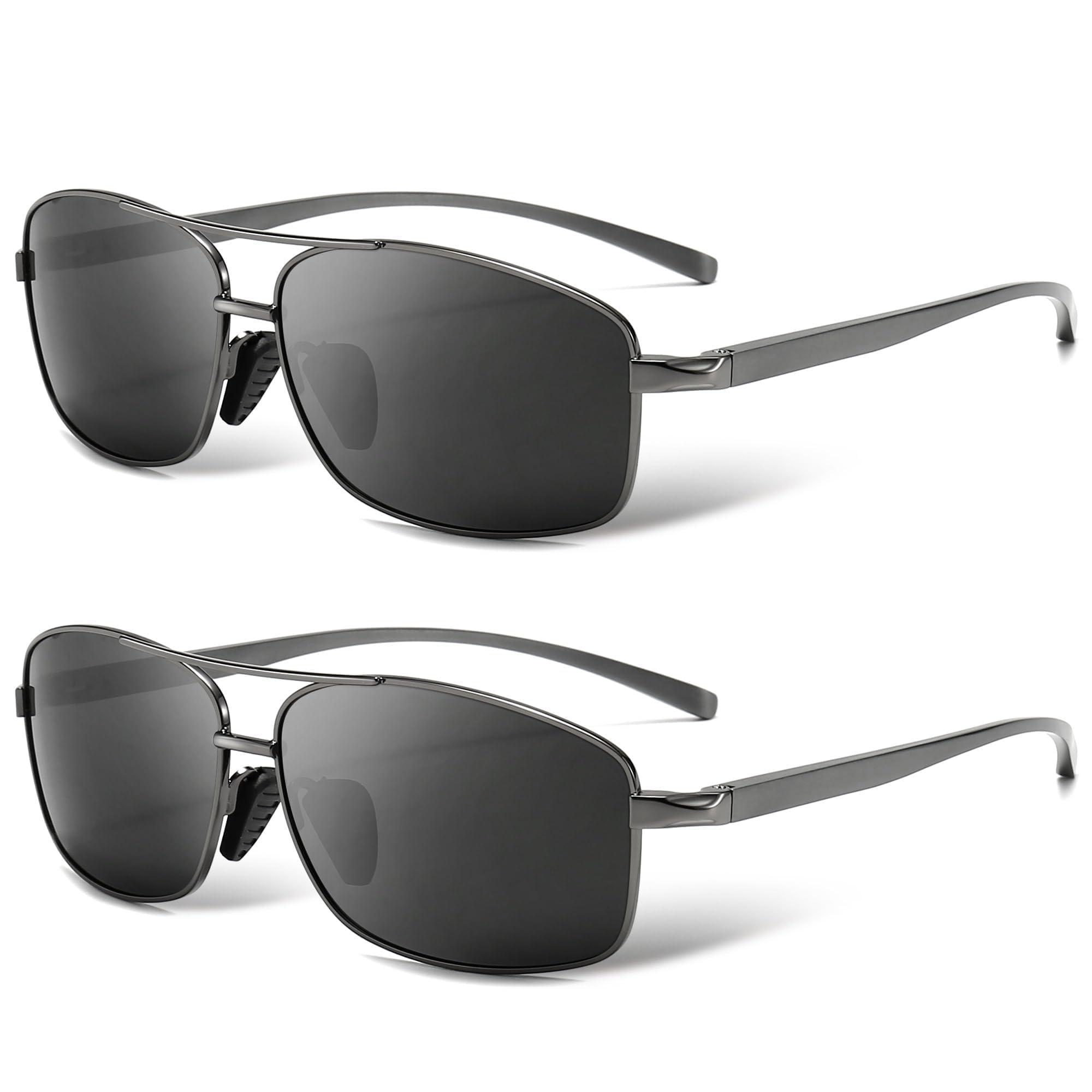 SUNGAIT Ultra Lightweight Rectangular Polarized Sunglasses