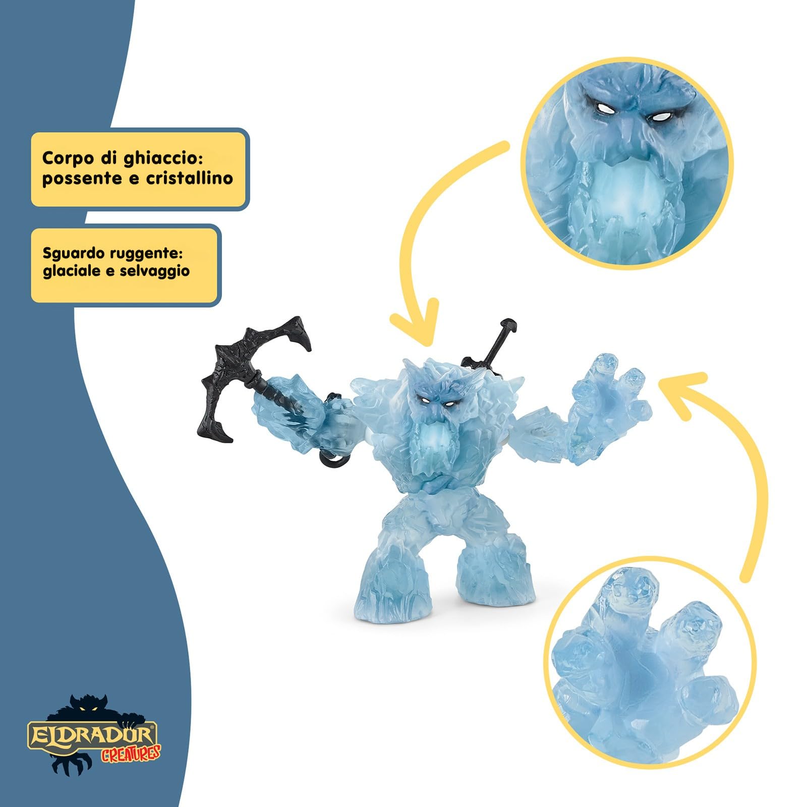 SCHLEICH 70146 Gigante di ghiaccio, da 7 anni, ELDRADOR CREATURES - Figura, 24 x 9 x 14 cm
