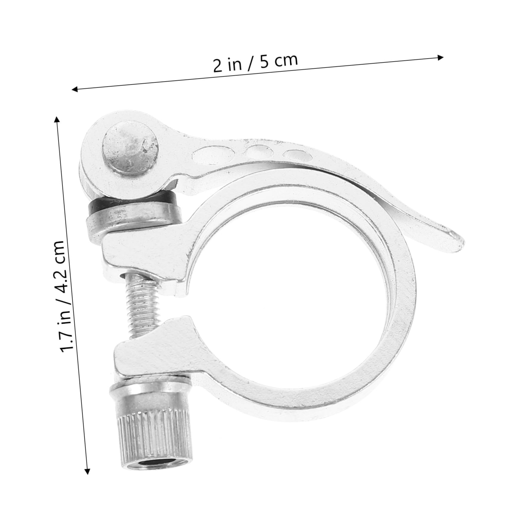 Generic 1set Aluminum Alloy Quick Release Seatpost Clamp for Road and Casual Bikes Random Color Fits Seatposts Random Color 2pcs