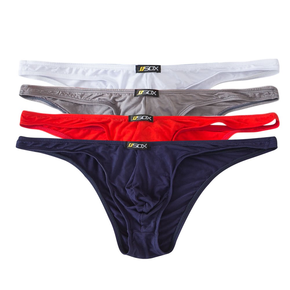 Buy QiaTi Mens Bikini Underwear Men's G String Thong Sexy Low Rise Underpants Swimwear Bikini