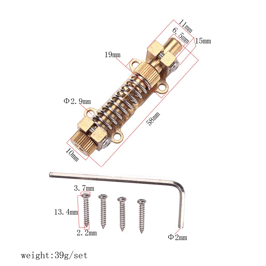 Alnicov - Dispositivo stabilizzatore in ottone per il tremolo della chitarra, accessori per chitarre elettriche Fender