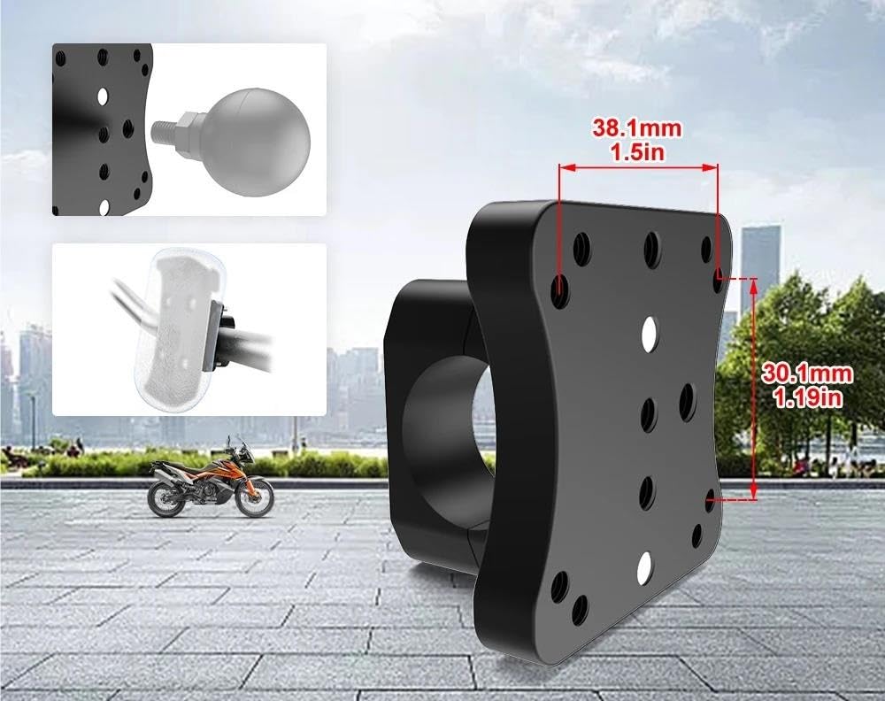 Placa Navegación GPS Móvil Soporte Universal para Manillar 22 Mm Soporte para Navegación GPS