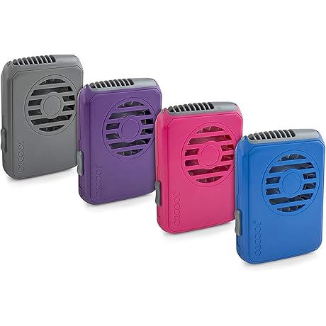 O2COOL Deluxe Necklace Fan: Hands-Free Cooling for Outdoor Enthusiasts