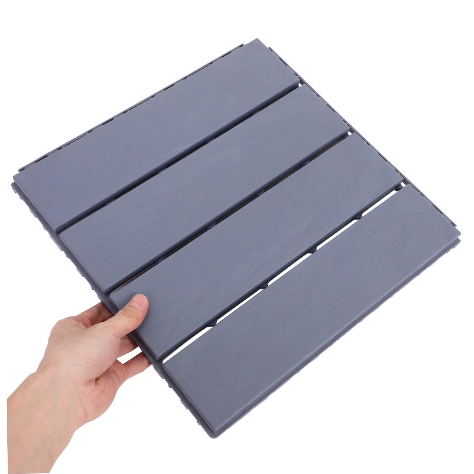 NUOBESTY 6 Baldosas de Suelo Diseño Antideslizante de Patio de Pp de Patio y Fácil Instalación para Terraza y Baño Exterior