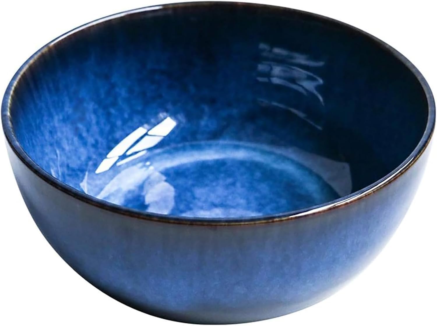 Ceramiczna miska do sałatek, dekoracyjna miska na makaron, wyjątkowa niebieska miska na zupę, duża miska na owoce, elegancka zastawa stołowa do serwowania i rozrywki, idealna do domowej jadalni