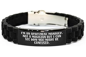 Apartment Manager Life Sassy Gifts for Apartment Managers Funny Quote Adjustable Silicone...