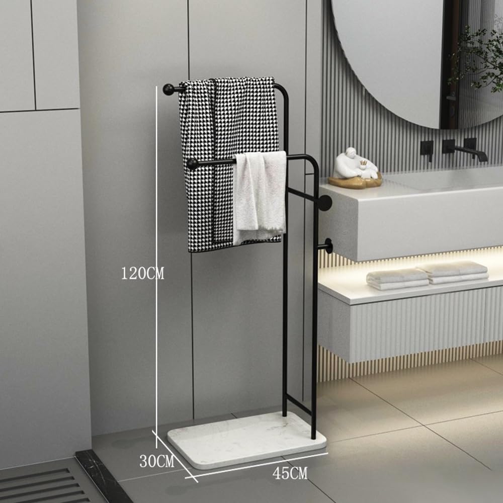 Portasciugamani Autoportante Portasciugamani da Bagno Portasciugamani da Terra Portasciugamani da Bagno in Ferro Nordico Portasciugamani da Toilette Portasciugamani da Terra(Gold)