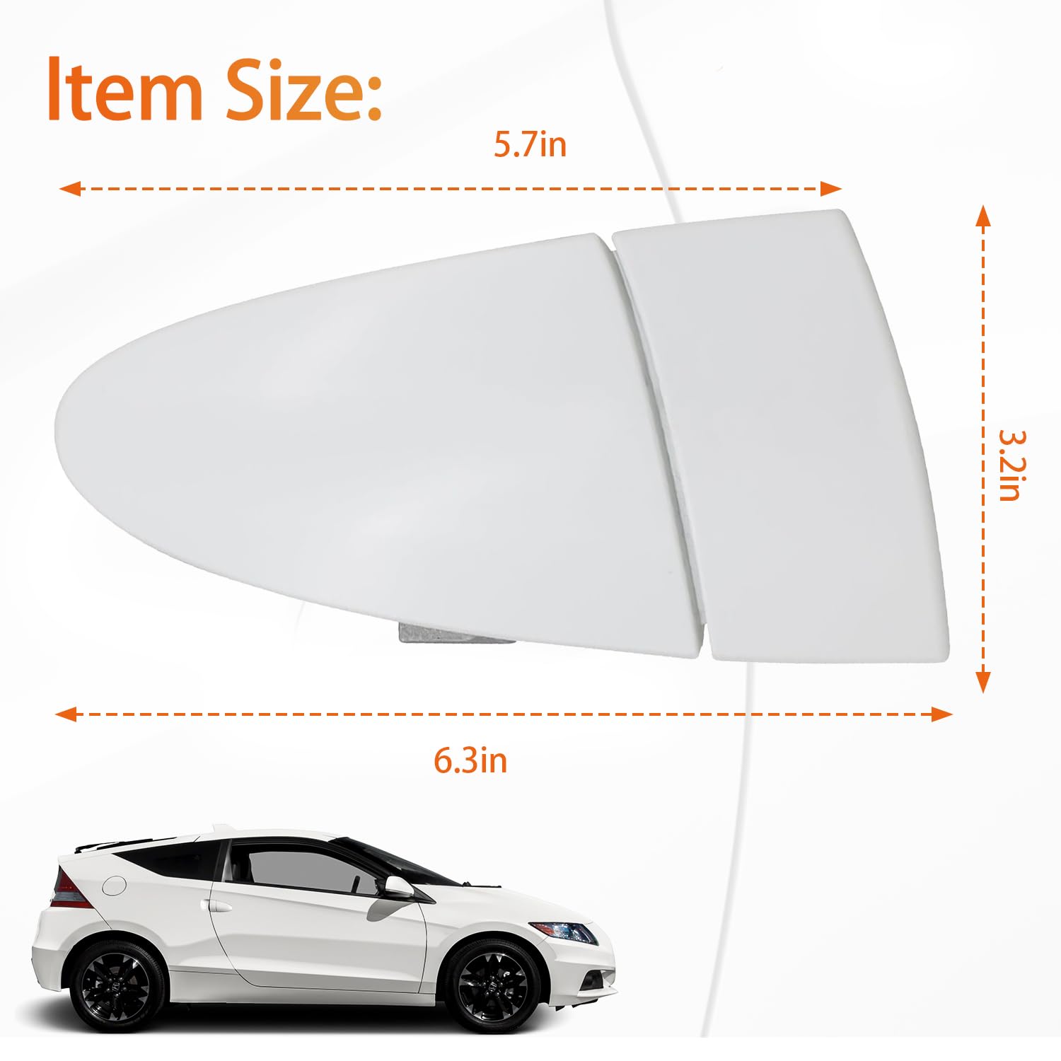 Amazon.co.jp: GOMADEIT 助手席側外装ドアハンドル ホワイト ホンダ