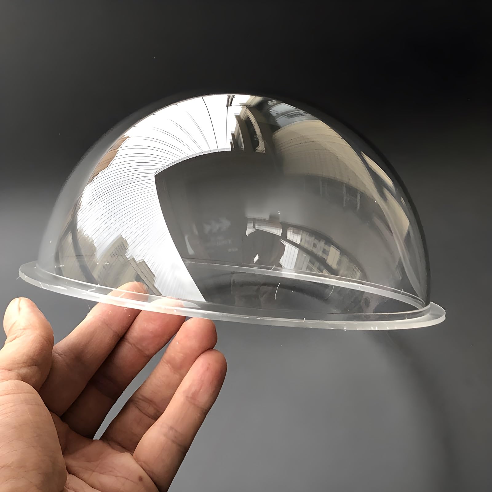 7 Inch Acrylic Dome Cover - Clear Hemispherical PMMA Plexiglass Cover For Cameras & Displays