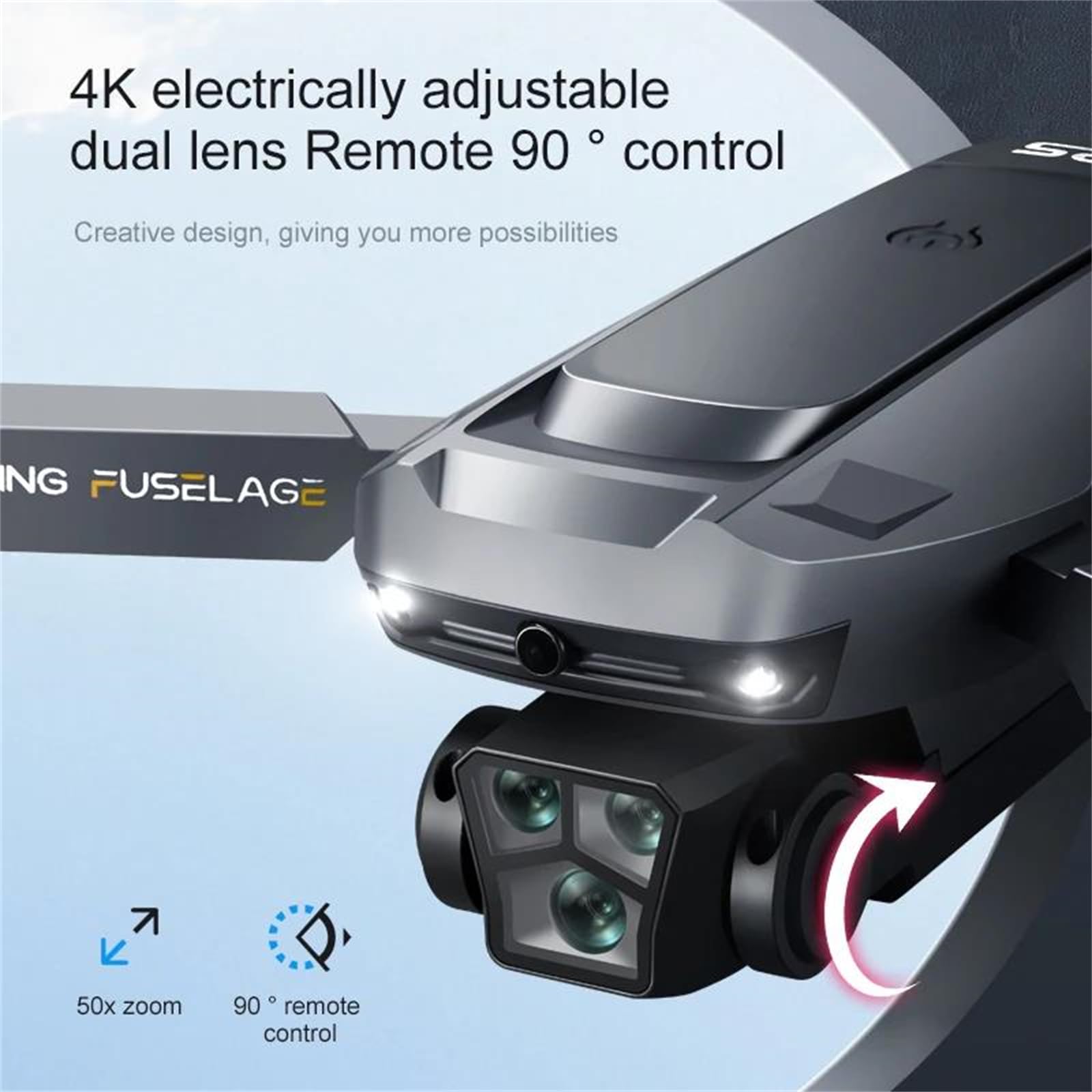 Dron k811 MAX 5g Profesional para fotografía aérea 4k HD con Doble cámara omnidireccional y Sistema de evitación de obstáculos, con Pantalla de Juguete.,Single Battery