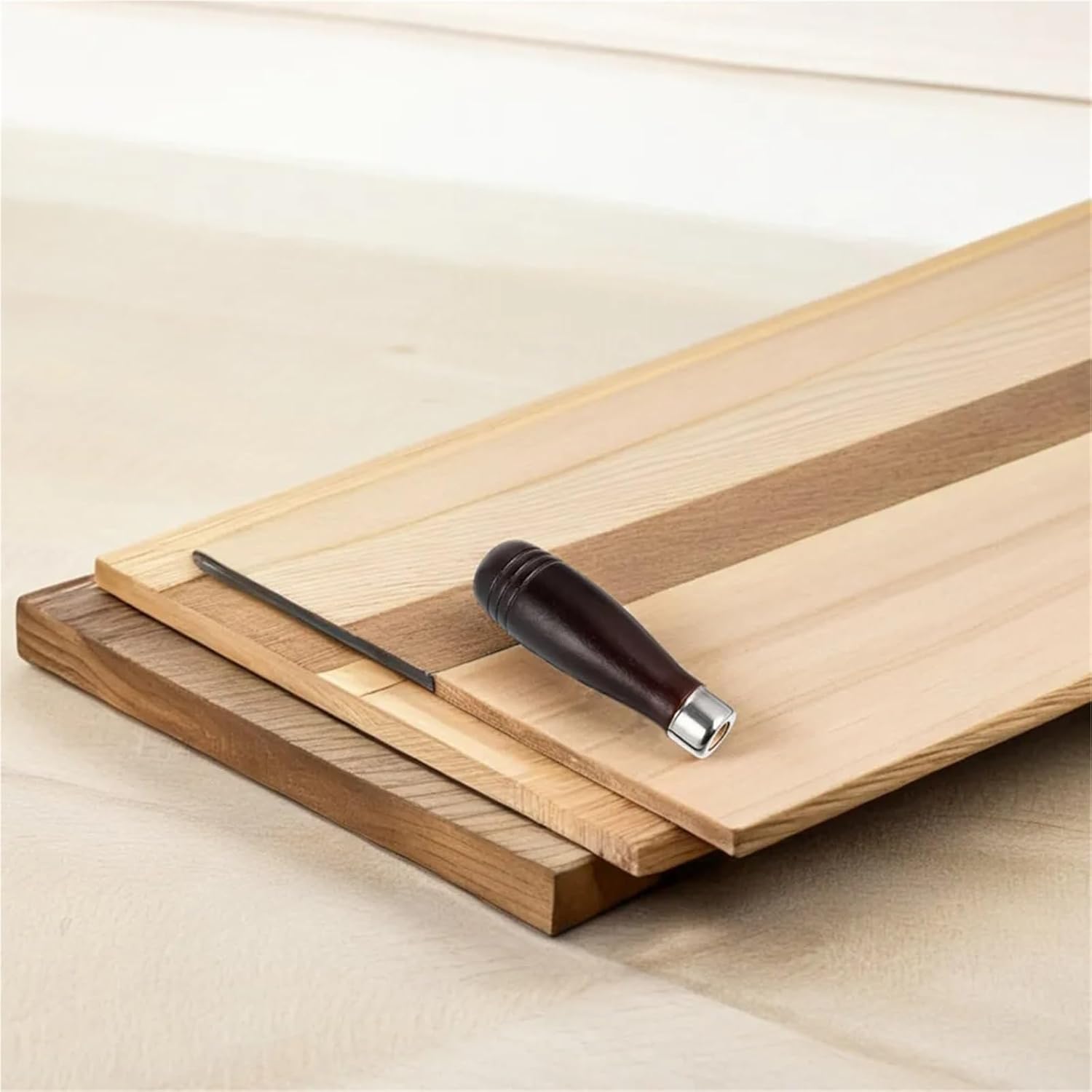 File Handle 10 Pcs Wooden File Handles Comfortable Grip Wear Resistant for Woodworking Files Screwdriver Handle for Hand Tool