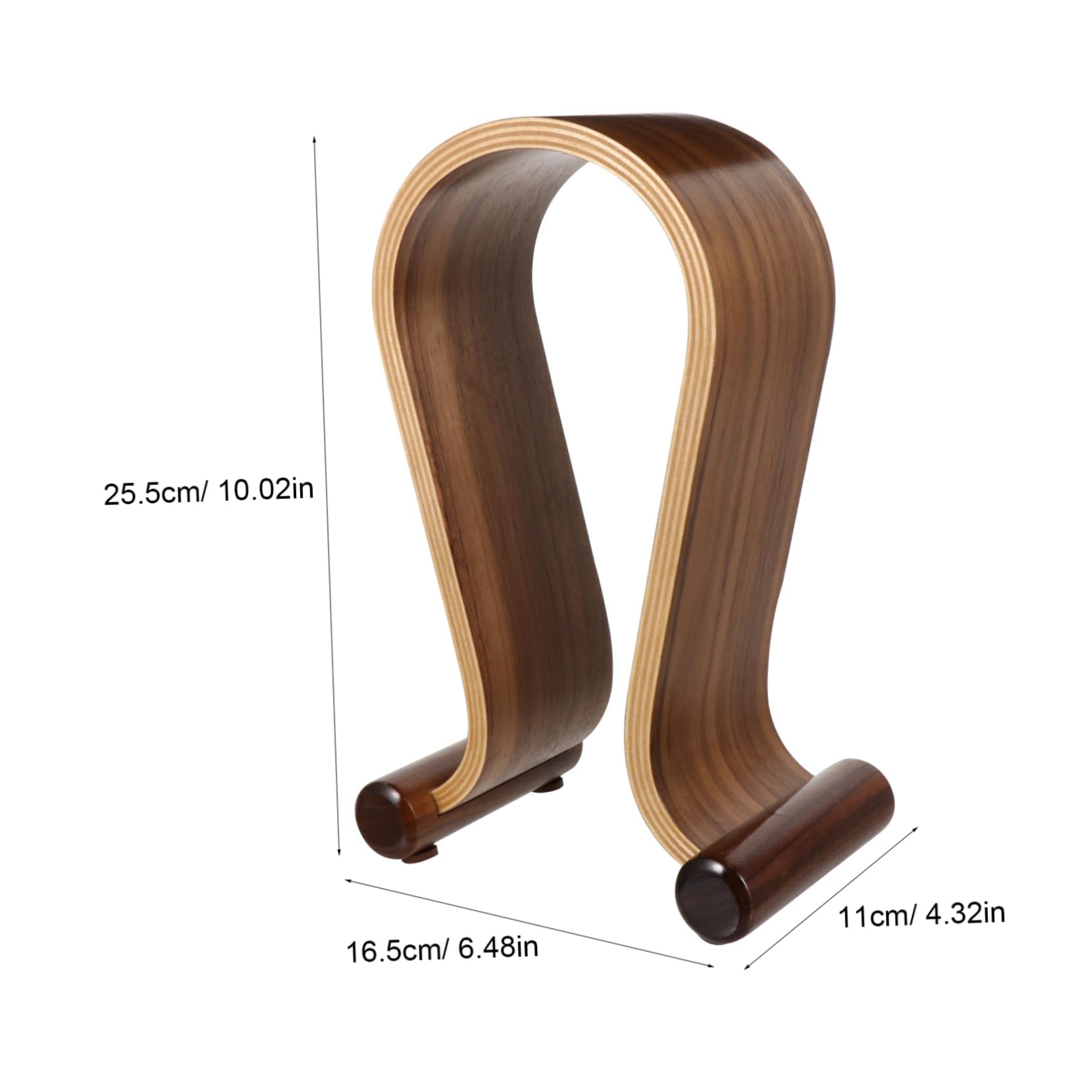 BESTonZON Soporte De Madera Colgador Auriculares Soporte De Escritorio Fácil De Usar