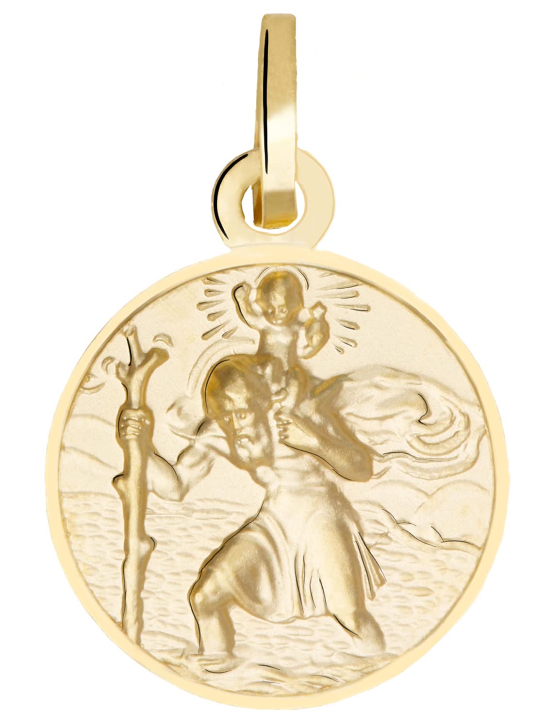 Anhänger 750/18 K Gelbgold, Christophorus