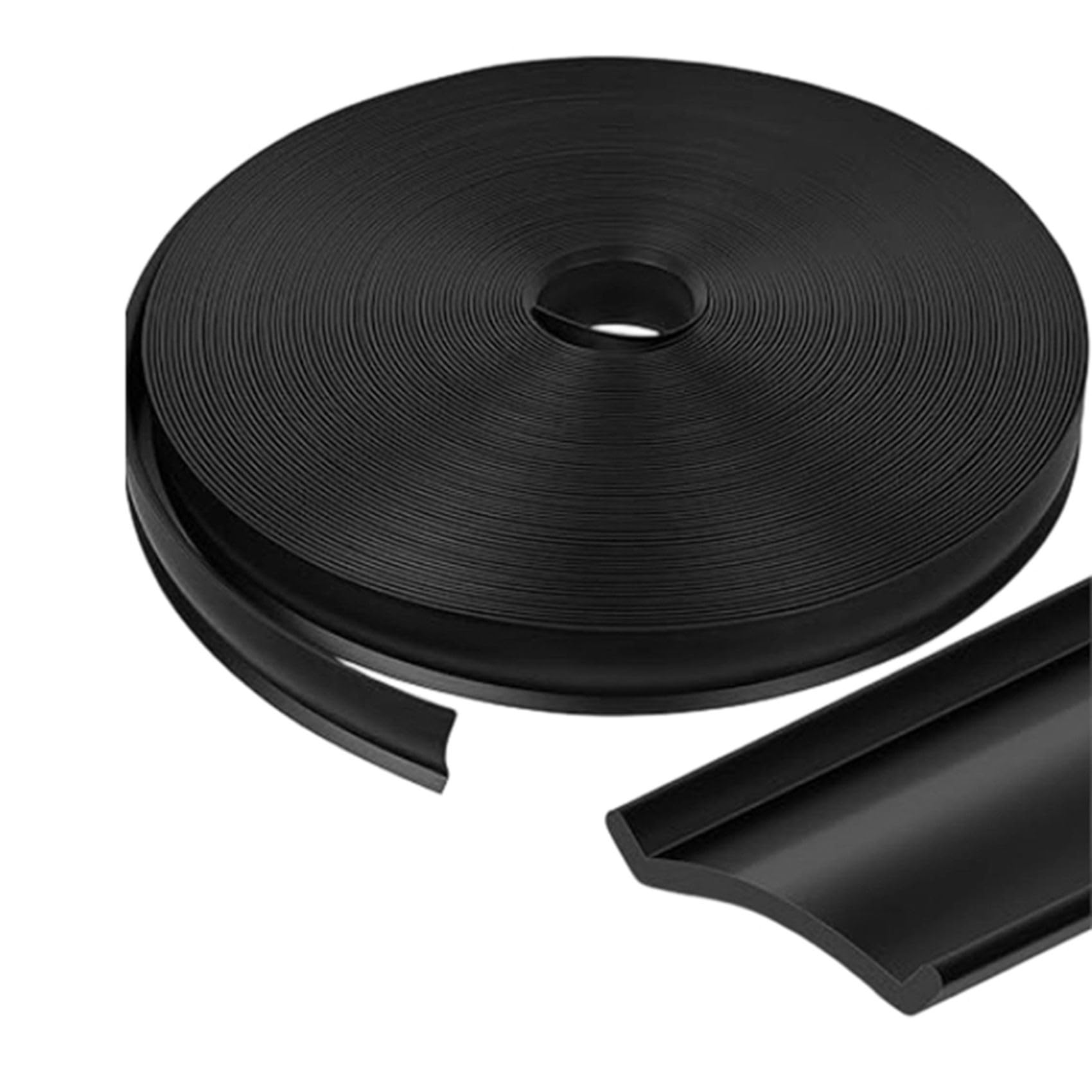 Jnchdghwa Black 1" 100 Ft Rv Trim Molding Insert, Heavy Duty Tpe Weather Stripping Exterior Replacement
