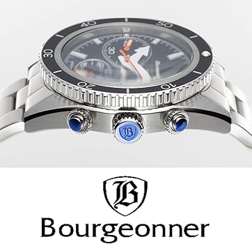 BOURGEONNERダイバー200M防水クロノグラフ腕時計5/4