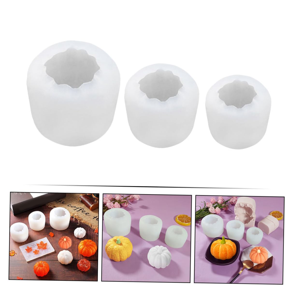 Alipis 3 Sätze Kürbis DIY Form Backblech Kuchenform Kuchenformen Würfel Kekse Kuchenformen Fondant Keksausstecher Cupcake Dekoration Kuchen Pellets Sukkulenten 3 Stück * 3