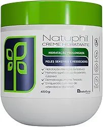 Creme Hidratante Natuphil 450g Natuflores Hidratação Prolongada Para Peles Sensiveis e Ressecadas