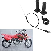 Cabo do acelerador de alumínio e borracha, braçadeira do cabo do acelerador, 90 cm preto para uso em veículo de qualidade premium para uso em carro Honda XR50 CRF50F XR70 CRF70