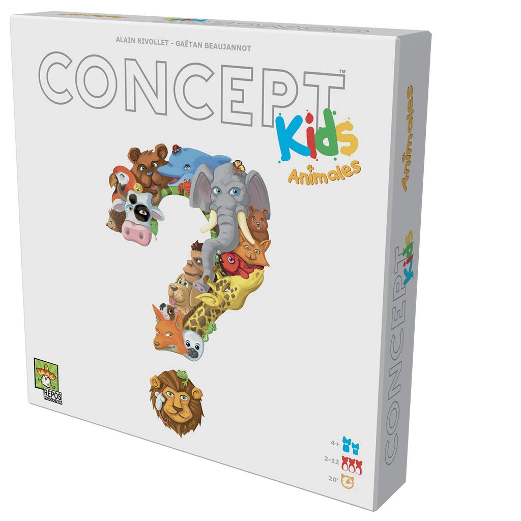 Concept Kids - Gioco Da Tavolo In Spagnolo, Per Bambini Dai 4 Anni, Cooperativo, 110 Animali Da Indovinare - 2