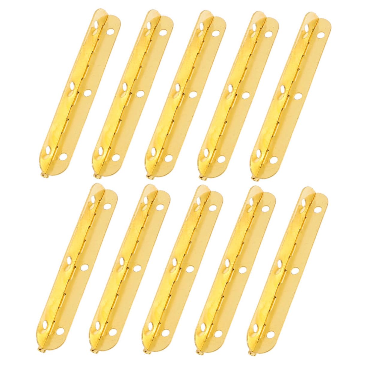 PartyKindom 10pcs Small Hinges Piano Hinge for Crafts Box Heavy Duty Wooden Box Drawer DIY Projects