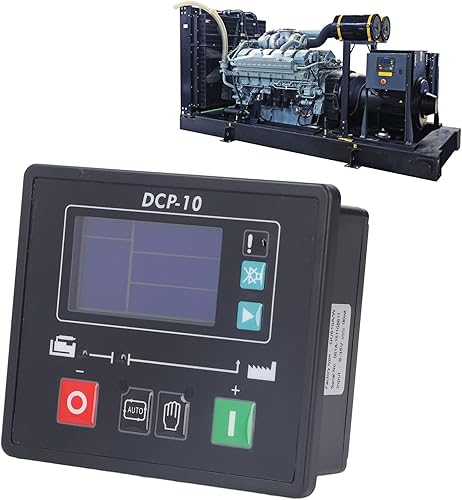Miniatura 5 de ciciglow Controlador de grupo electrógeno, DCP-10 Módulo de control automático de arranque automático Pantalla LCD Conjunto de generador Módulo de