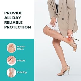 Promifun Blister Bandages Blister Pads - 28 ct Blister Cushions - Water Resistant Hydrocolloid Bandages for Foot, Toe, Heel - Gel Blister Bandages for Prevention & Recovery, Heel Pack