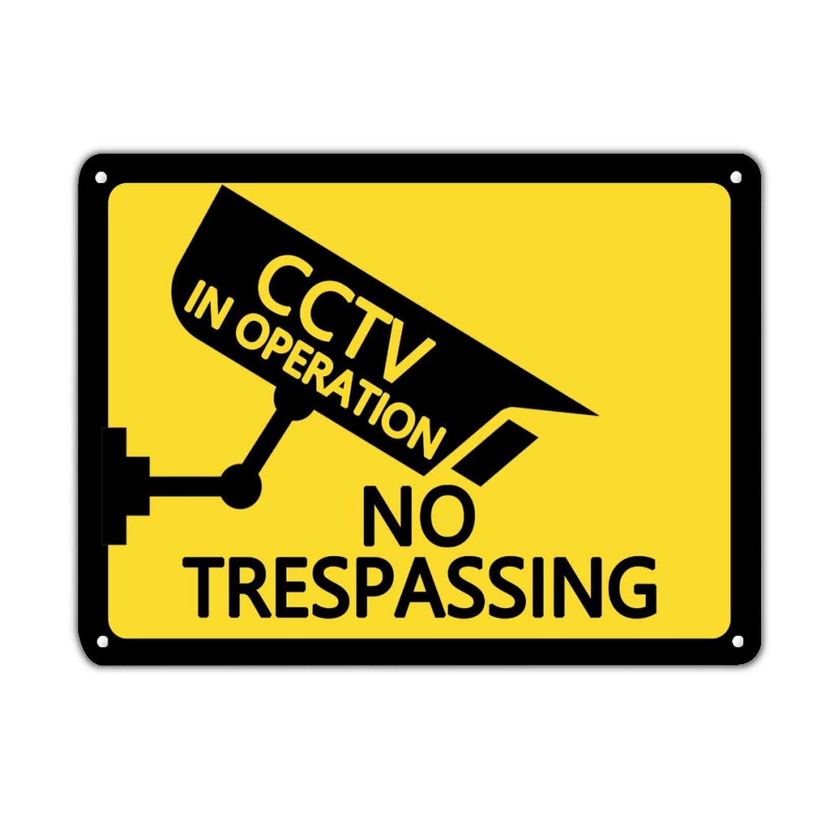 Panneau CCTV in Operation extérieur étanche pour sécuriser votre jardin