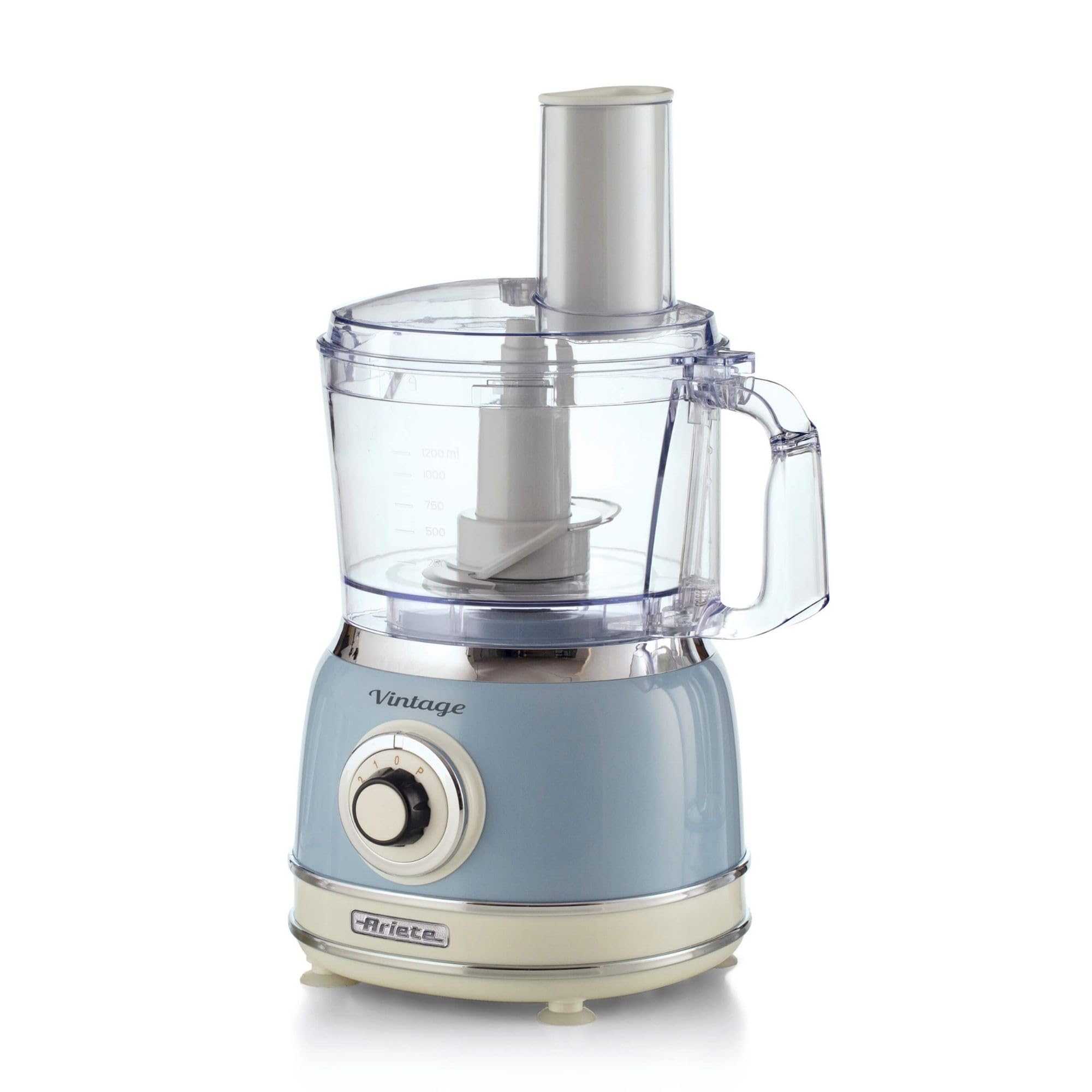 Ariete 1781 Robot da cucina Vintage, 1000W, Capacità 1,2 L, Per preparazione impasti, Celeste