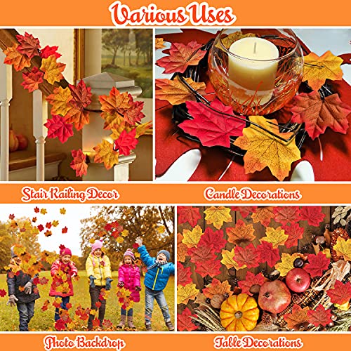 Moon-Boat-1100PCS-Fall-Artificial-Maple-Leaves-Thanksgiving-Autumn-Leaf-Wedding-Party-Table-DecorMulticolored Moon Boat 1100PCS Fall Artificial Maple Leaves Thanksgiving Autumn Leaf Wedding Party Table DecorMulticolored