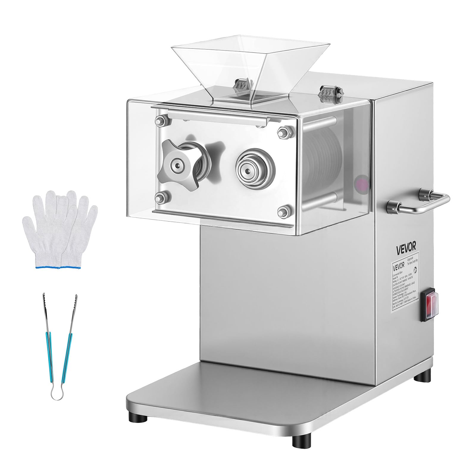 Photo 1 of ***MISSING PARTS***

VEVOR Meat Cutting Machine, 850W Commercial Slicer, 5mm Heavy Duty Stainless Steel Blade Shredder for Boneless Meat Soft Vegetables, Electric Food Slicers for Kitchen Restaurant Supermarket