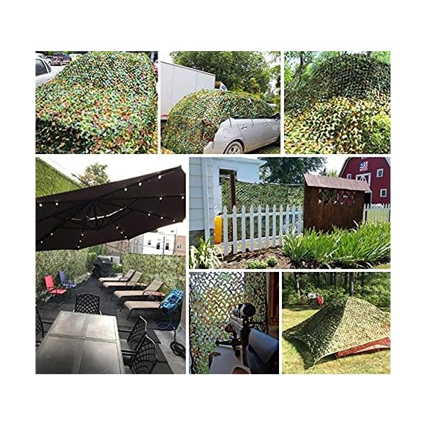 GLFYHG Tarnnetz Camouflage Netz Woodland Armee Tarnung Net für Deko Waldlandschaft Jagd Outdoor Camping Verschiedene… – Bild 8