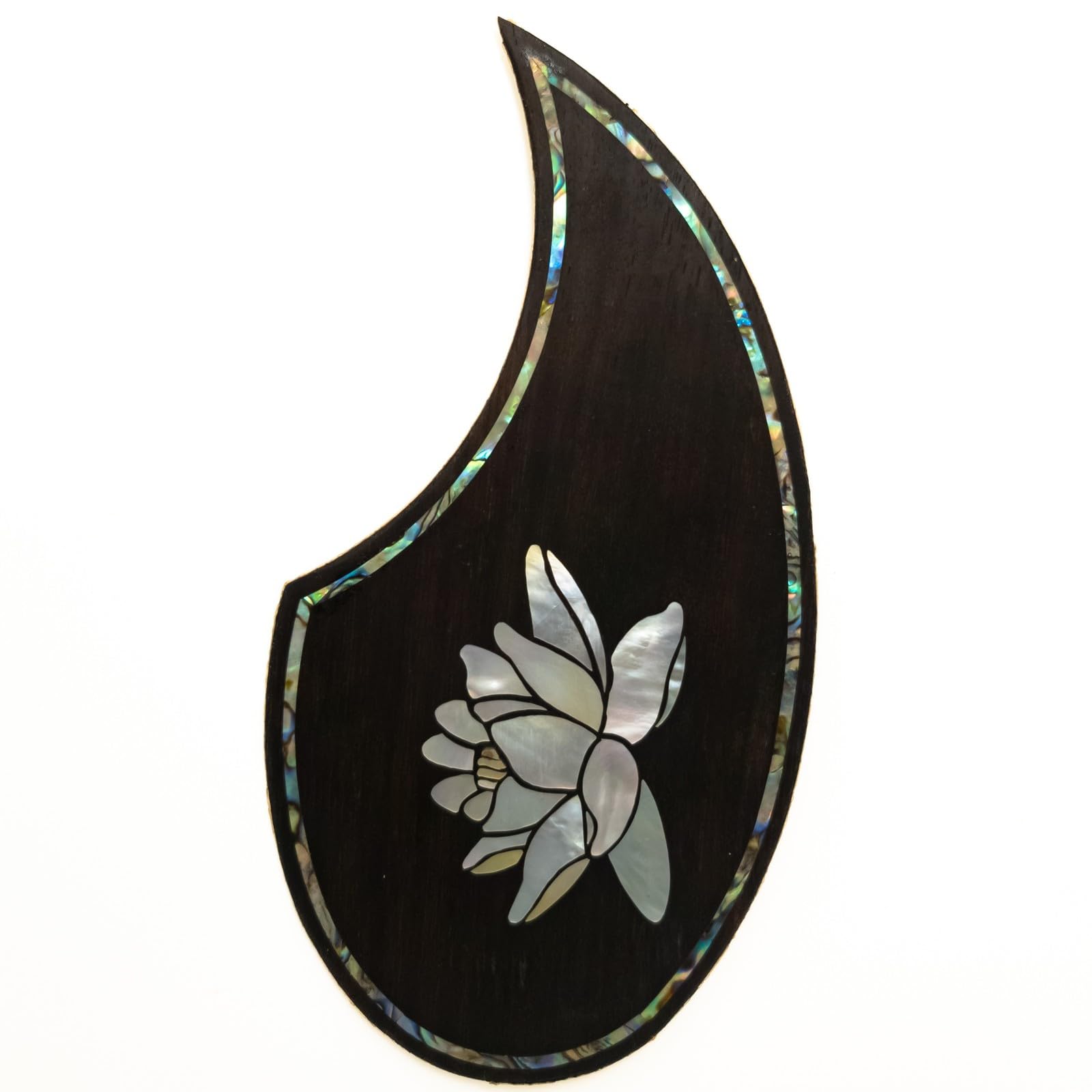 Pickguard do gitary akustycznej z palisandru z wkładką Abalone - samoprzylepny podkład 3M - pasuje do większości gitar 36-40 cali - kompatybilny z Martinem, w stylu Gibsona, do gitar w stylu Taylor