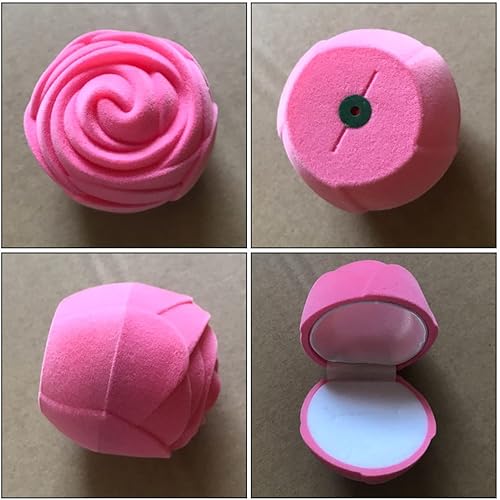 Miniatura 5 de 3pcs Ear Single Small Ring Shape Rose Jewelry Earing Party Simulate Earring Engagement Wedding Antique Cases for Storage Flower Stud Holder Display