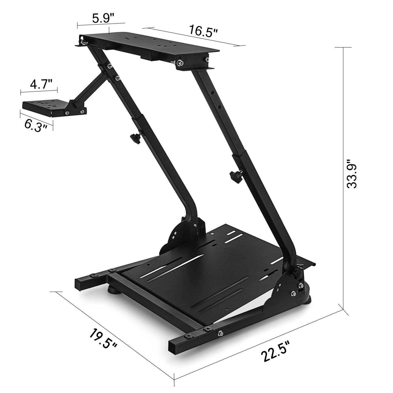 Mstge Racing Wheel Stand, Height Adjustable Driving Simulator Cockpit, Steering Wheel Stand Compatible with Logitech G920, G25, G27, G29 Gaming Cockpit
