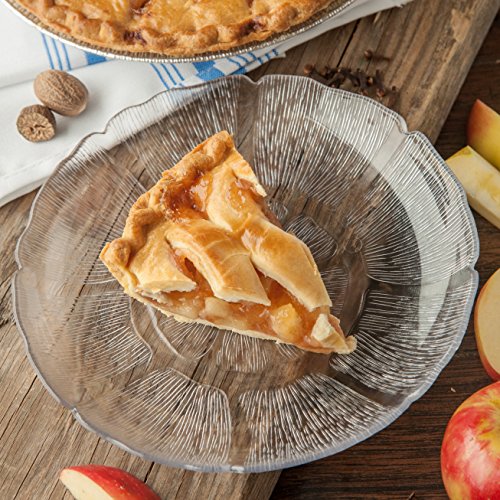 Carlisle FoodService Products Petal Mist Reusable Plastic Plate for Catering, Buffets, Restaurants, Polycarbonate (Pc), 7.68 Inches, Clear, (Pack of 36) - Image 3