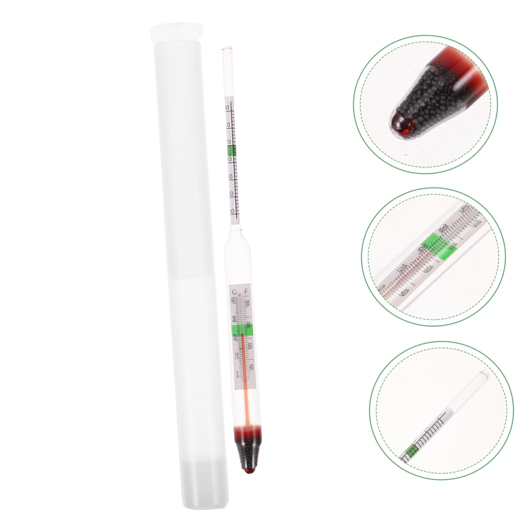 ifundom 10 Sätze Salzgehaltmesser für Meerwasser Aquarium Meersalz Dichte Hydrometer digital Ozeandekor Fischtanks Salzwasser-Hydrometer Aräometer für Aquarien Präzisions-Aräometer Plastik