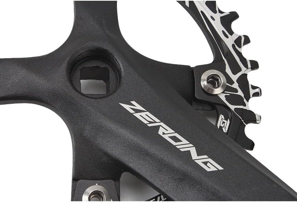 Guarnitura di Ricambio in Acciaio A velocità Singola (pedivelle, Disco A Dente Singolo) Il Set di Pedivelle È Adatto for La Maggior Parte delle Biciclette A velocità Singola