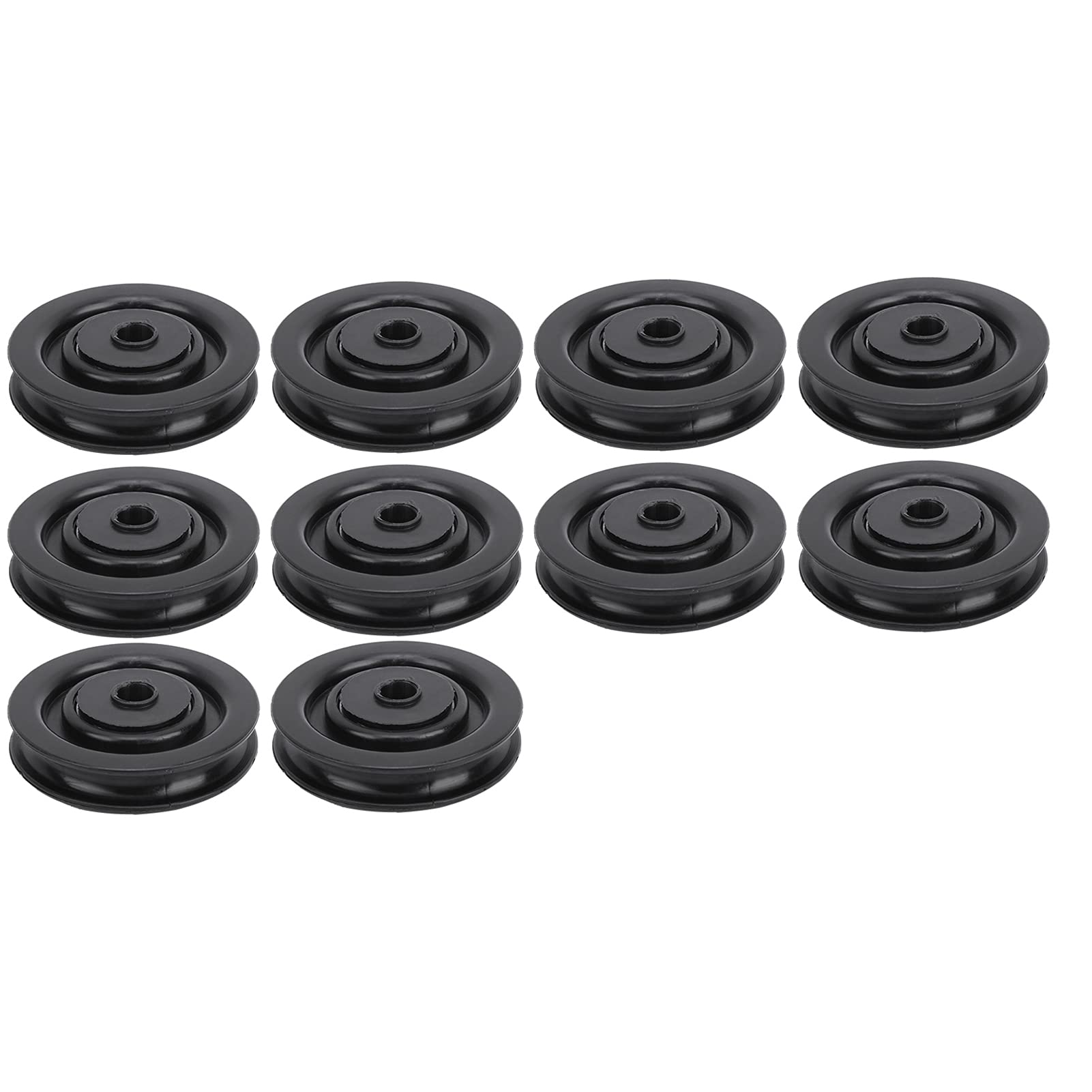 Roue de poulie de roulement, 10 pièces 75mm / 90mm Roue de poulie de roulement en Nylon Universelle pour équipement de Gymnastique de Machine à câble(75mm)