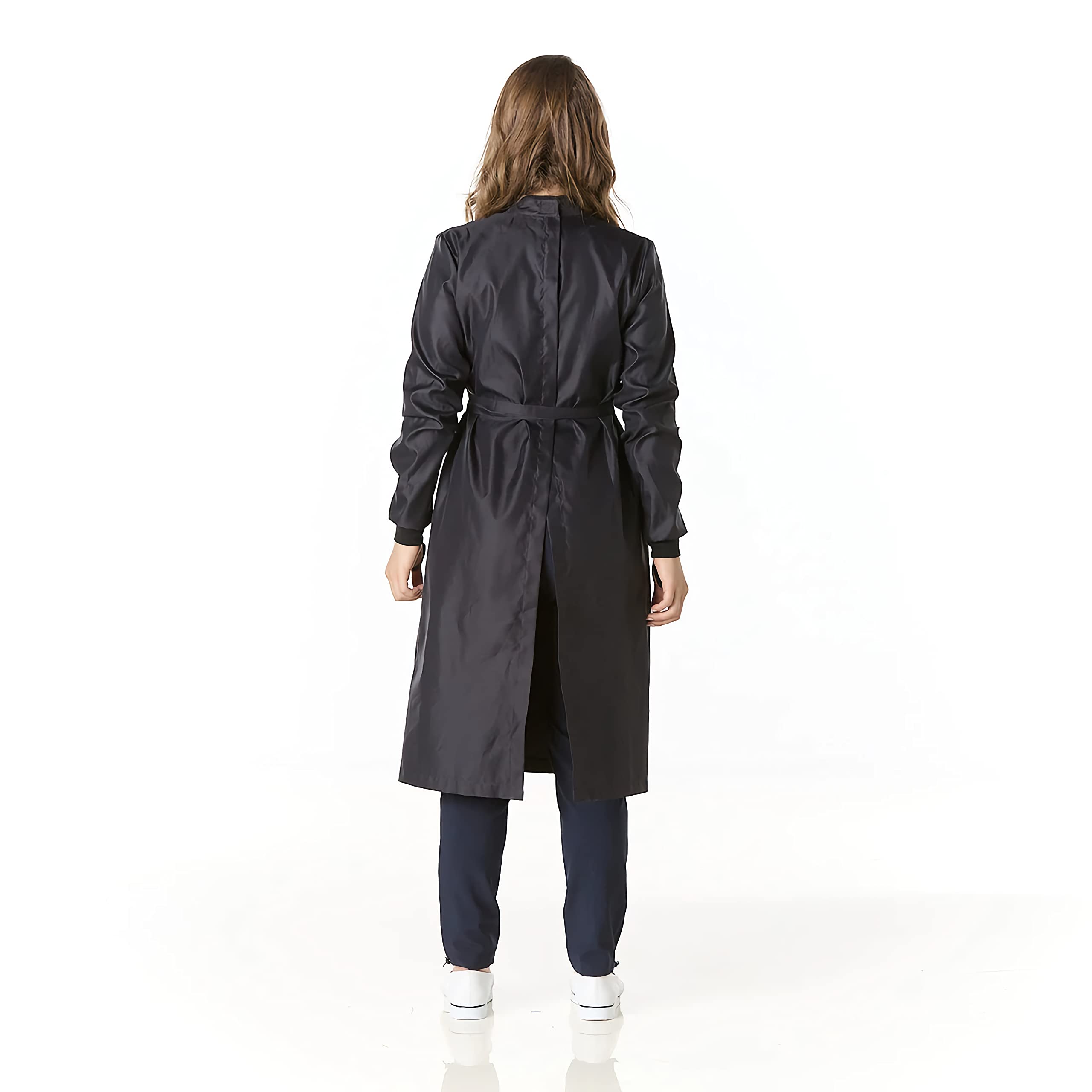 GALLANTDALE Bata Sanitaria De Trabajo Wet Free Mujer Impermeable Esterilizable Resistente EPI Reutilizable Médico Doctora Veterinario Cirugía