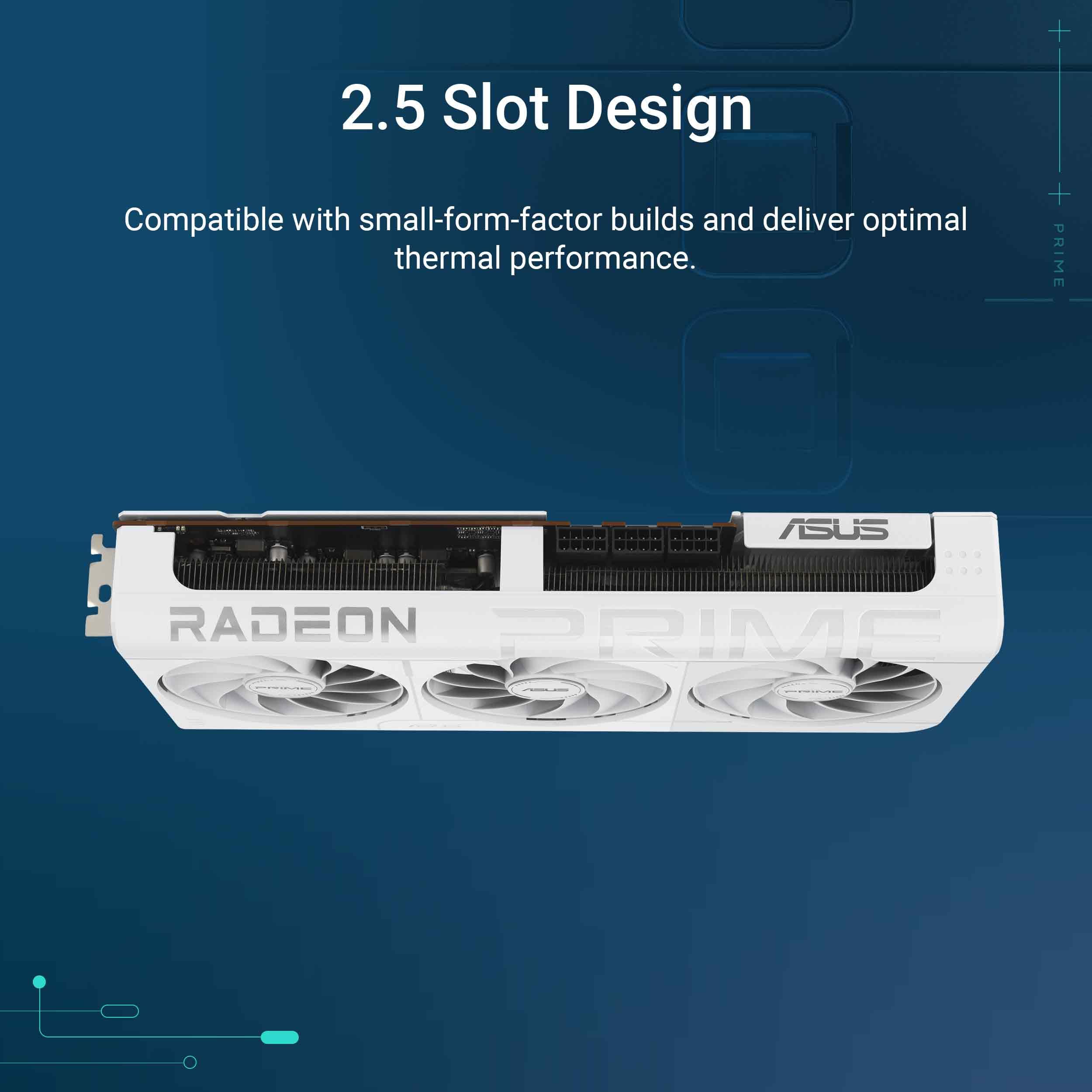 ASUS Prime Radeon™ RX 9070 XT White OC Edition Graphics Card (PCIe