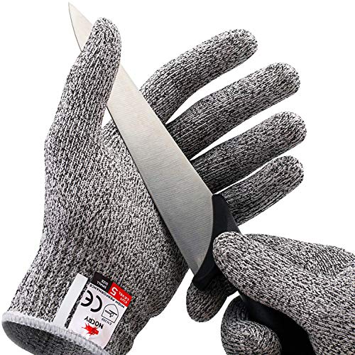 Cut Resistant Gloves, High Performance Food Grade Level 5 Protection, Kitchen Cuts Gloves for Oyster Shucking, Fish Fillet Processing, Mandolin Slicing, Meat Cutting and Wood Carving, 1 Pair (Medium)