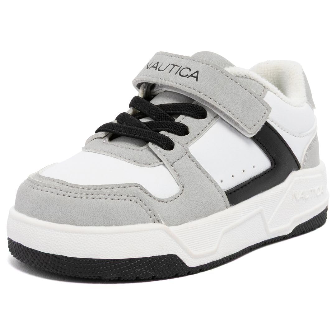 Nautica Kids Adjustable Strap Shoes | Comfortable Casual Sneakers for Boys and Girls, Toddlers &amp; Little Kids