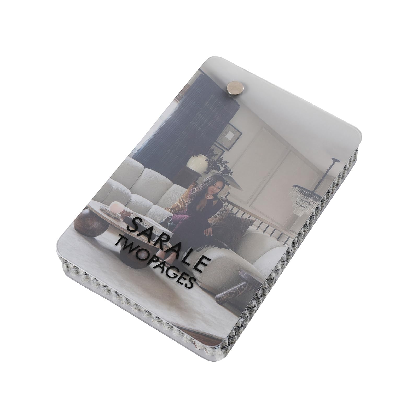 TWOPAGES Sarale Series Linen Print Curtain Fabric Sample Book Swatches - Image 4