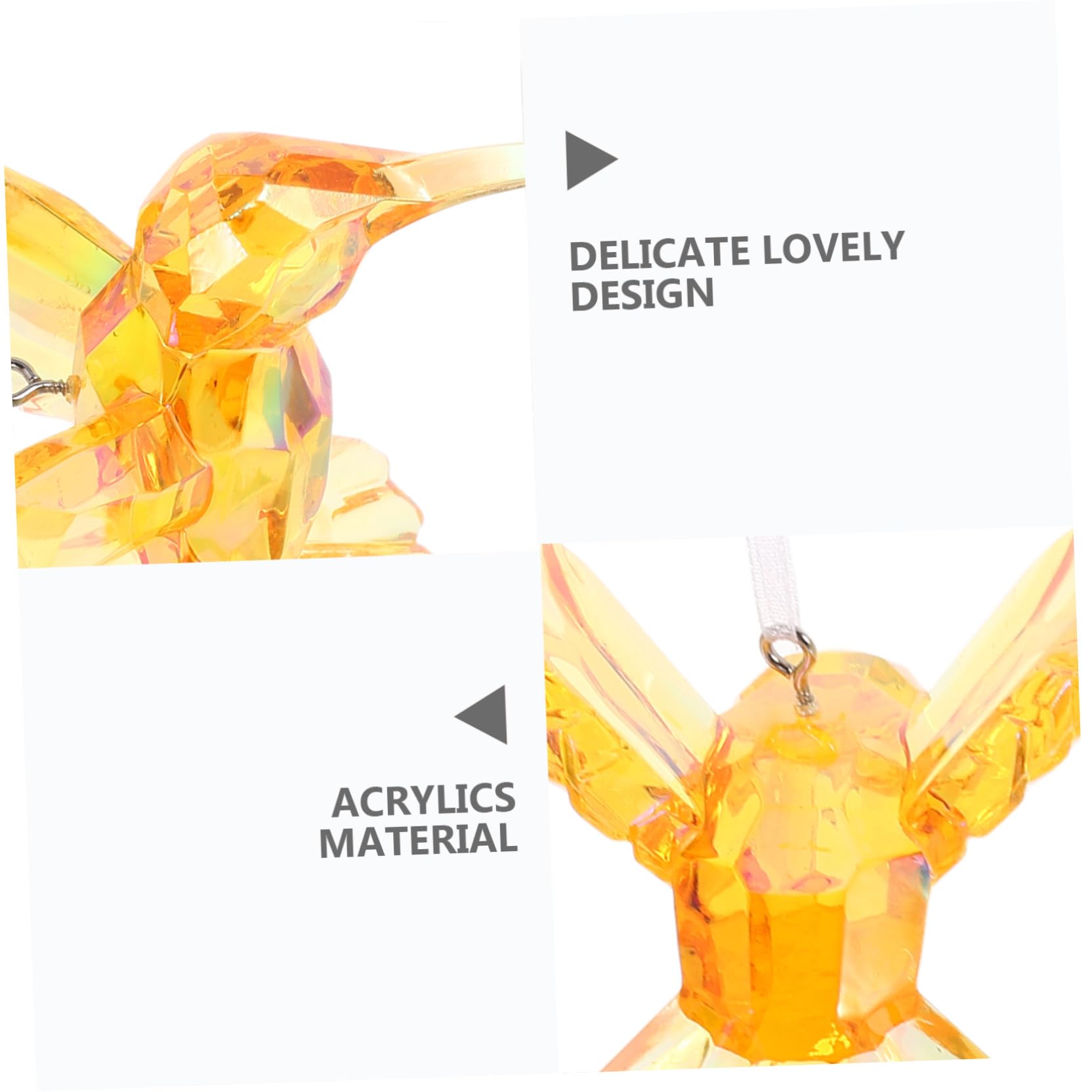 VALICLUD 6 Stück Bunte Anhänger aus Acryl Dekorative Vogelornamente für Zuhause und Weihnachtsbaum Praktische Hängende Deko mit Zartem Design