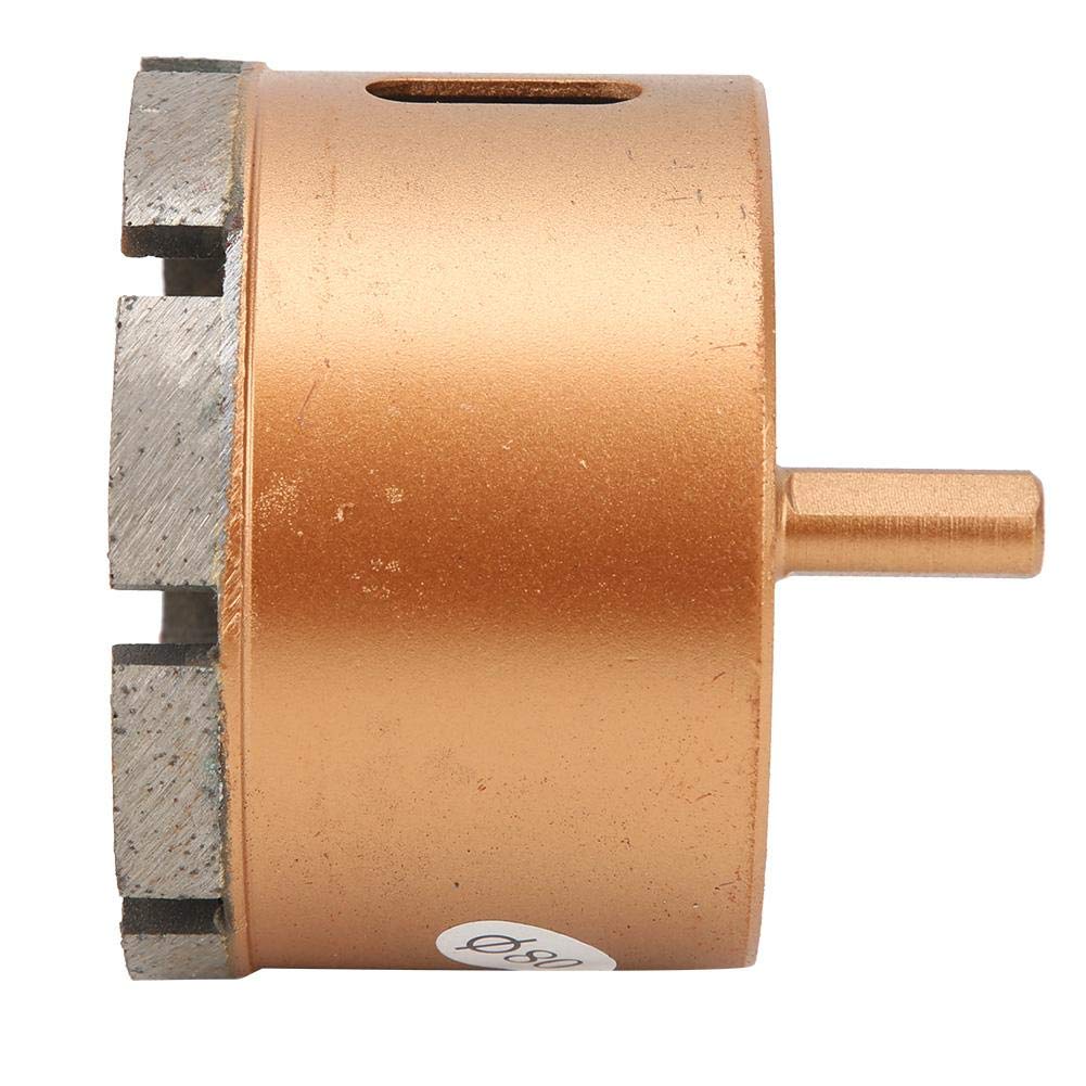 Wiertła diamentowe, 80mm/85mm trzpień trójkątny otwornice z rdzeniem pustym do wiercenia w płytkach, betonie, cegle, szkle, marmurze i ceramice (80mm)
