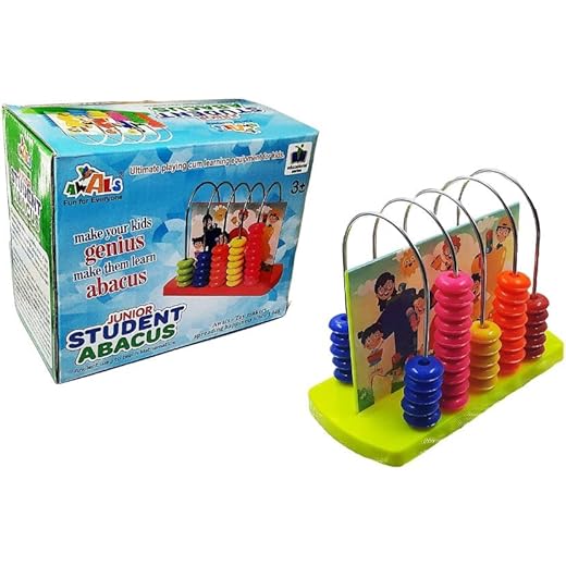 Educational Abacus 5 Rods for Kids