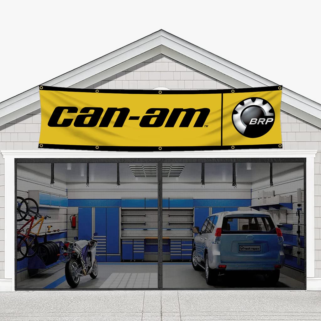 HRC 2x8FT Banner Flag Honda Racing Dirt Bike ATV Workshop Garage