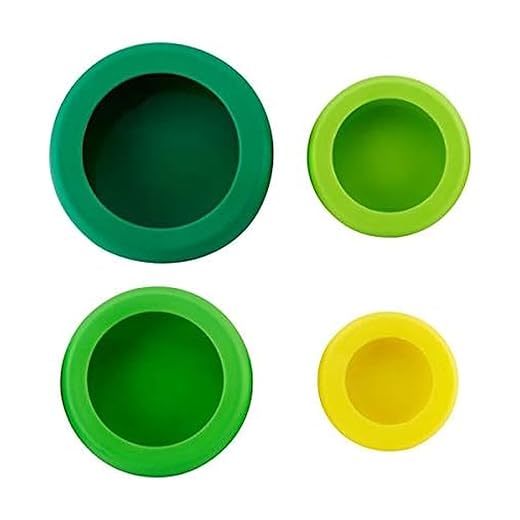 Hoan Silicone Food Huggers, Set of 4, Assorted