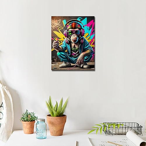 Miniatura 8 de TUMOVO Pintura por número para adultos, Día lluvioso de París, kits de pintura por números, torre Eiffel, kits de pintura por números para adultos,