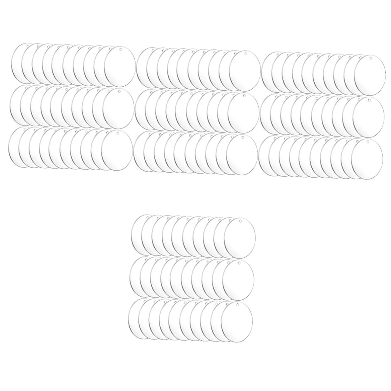 Support clé transparent rond Housoutil pour loisirs créatifs DIY